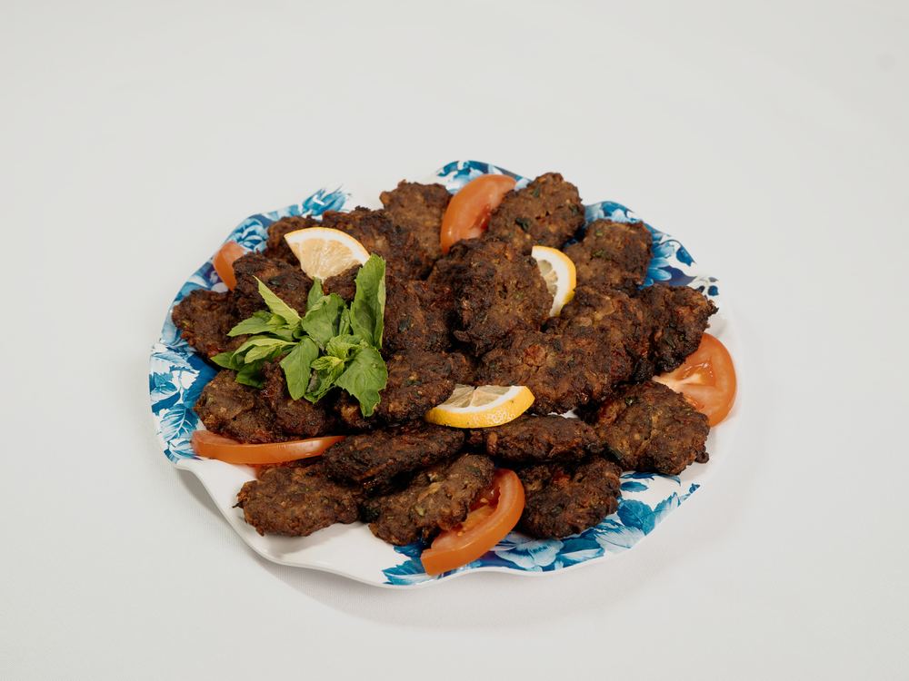 A full platter of Kabab Arooq ready to serve